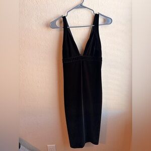 Express Black Backless Dress
